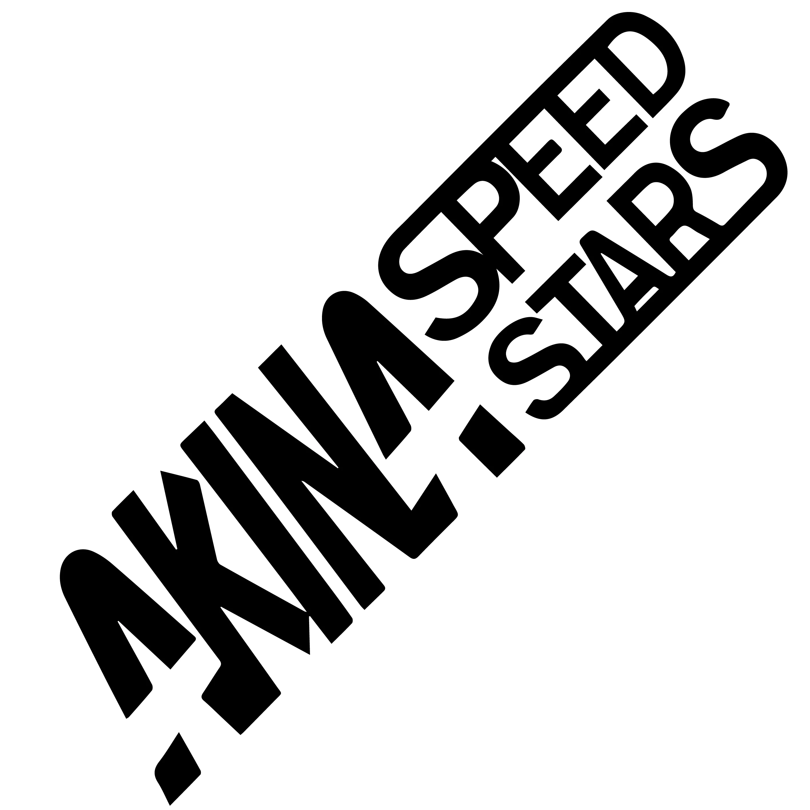 Holographic Japanese lettering sticker inspired by drift culture