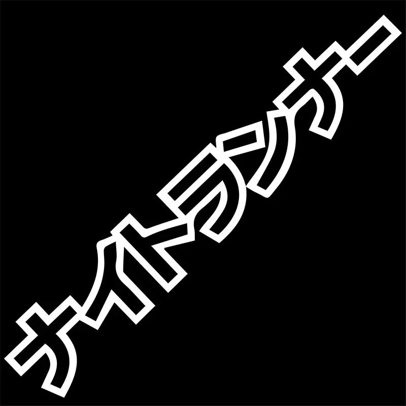 Holographic tuner sticker inspired by JDM and motorsport culture