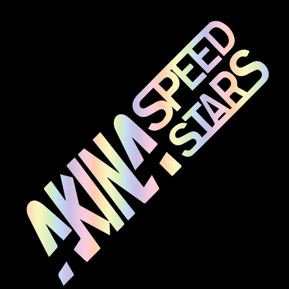 Japanese street culture sticker with Night Runner lettering and holographic finish