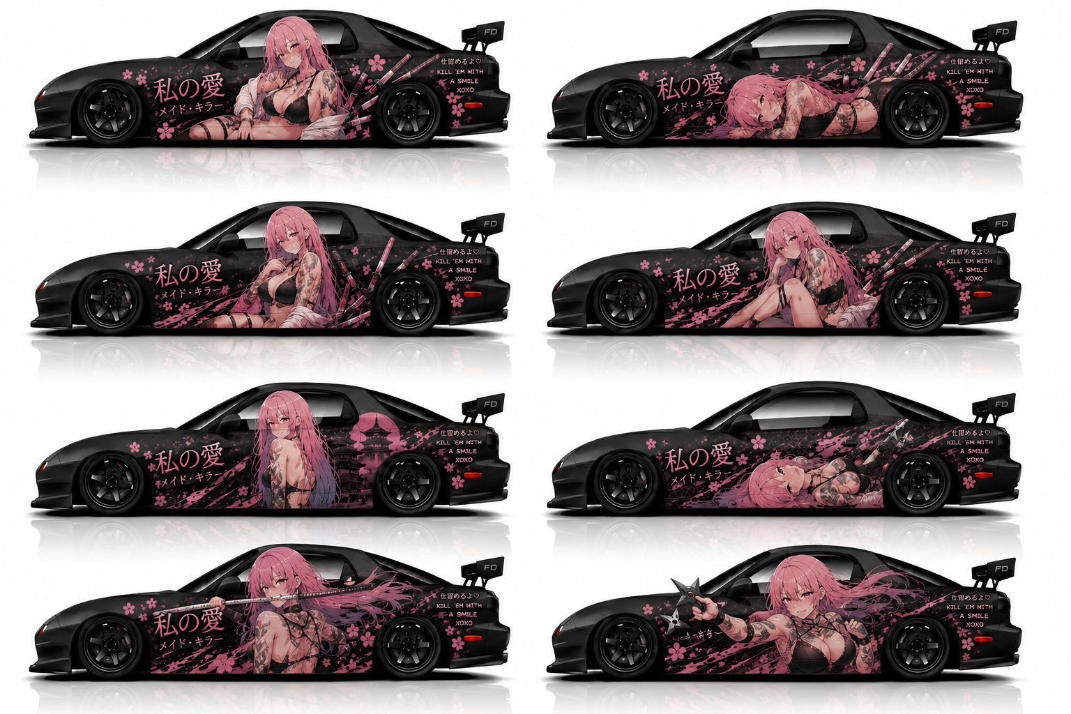 Universal Itasha Livery Anime Girl