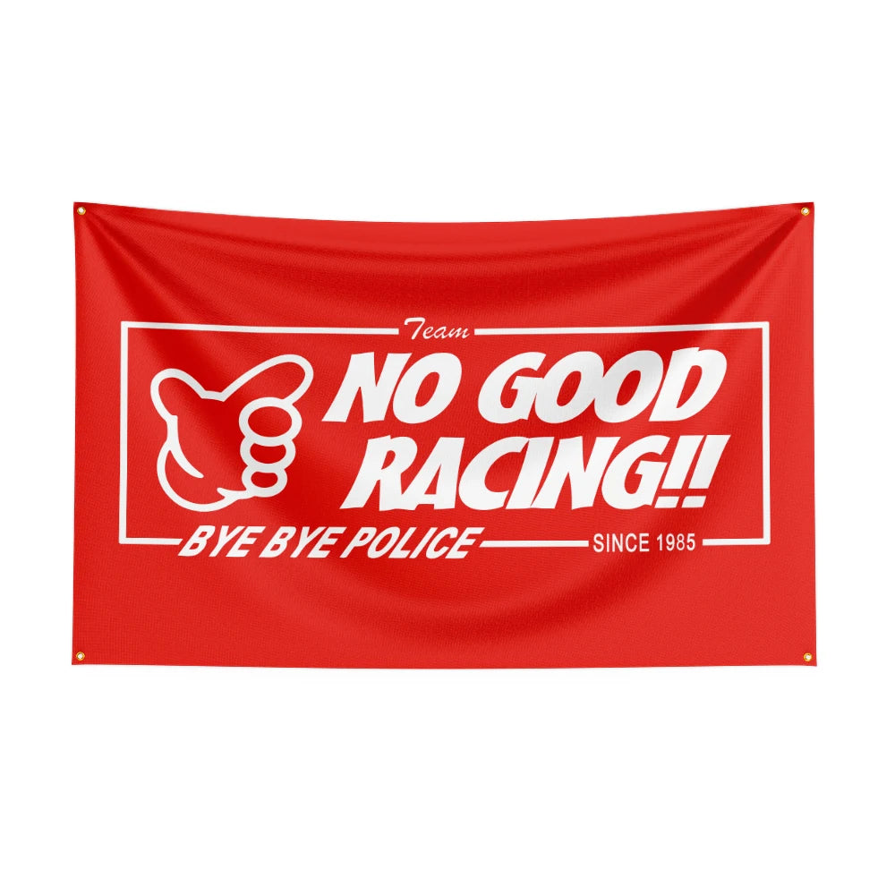 No Good Racings Racing Car Flag For Decor JDM garage flag banner image 13