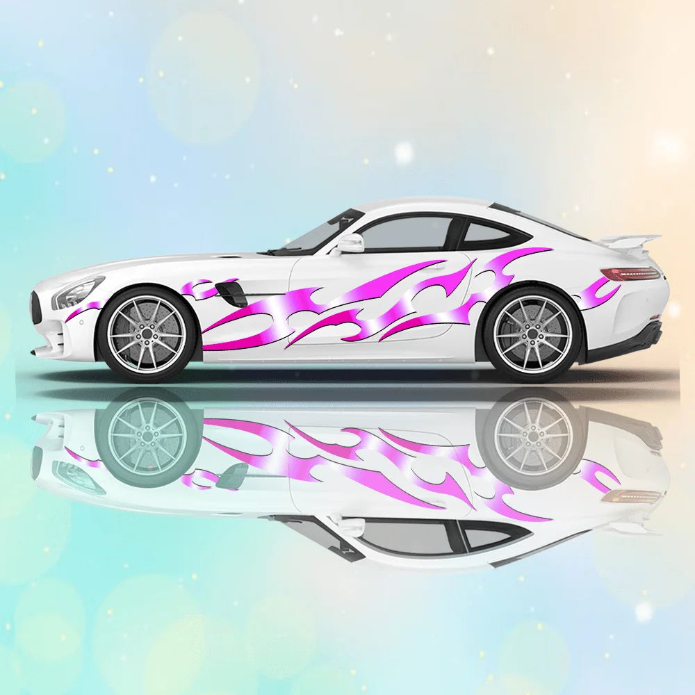 Universal Drift Car Livery Flame Streaks