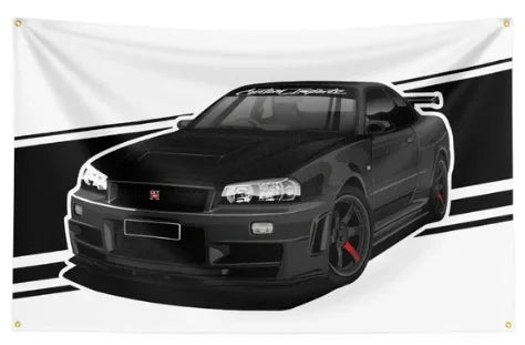 90x150CM 3X5Ft JDM CAR Flag Polyester Printed Racing Banner Garage or Outdoor For Decoration JDM garage flag banner image 18