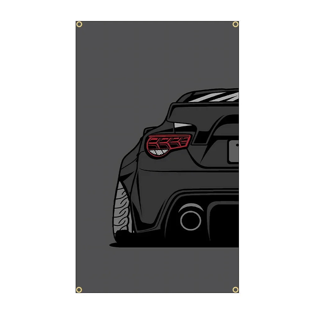 90x150cm 3X5FT Cool JDM Car Flag Polyester Printed Racing Car Banner For Decor JDM garage flag banner image 18