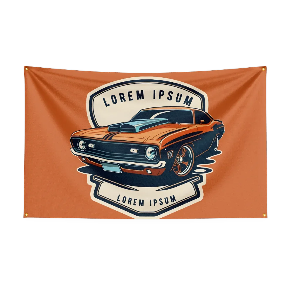 90*150CM Retro American Muscle Racing Car Flag Polyester Printed Decoration Banner Tapestry JDM garage flag banner image 13
