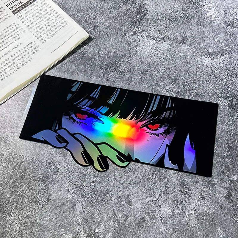 Anime Eyes JDM sticker for drift cars motorcycles and helmets vinyl decal - garage decor preview 8