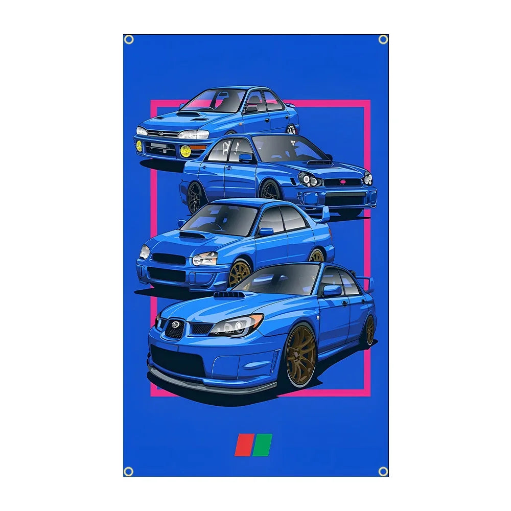 90x150CM 3X5Ft JDM CAR Flag Polyester Printed Racing Banner Garage or Outdoor For Decoration JDM garage flag banner image 15