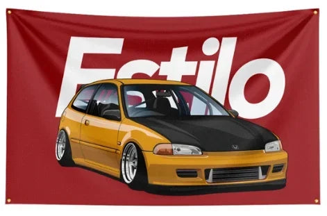 90x150CM 3X5Ft JDM CAR Flag Polyester Printed Racing Banner Garage or Outdoor For Decoration JDM garage flag banner image 14