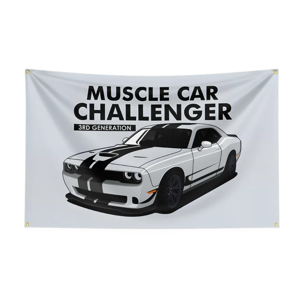 90*150CM Retro American Muscle Racing Car Flag Polyester Printed Decoration Banner Tapestry JDM garage flag banner image 18