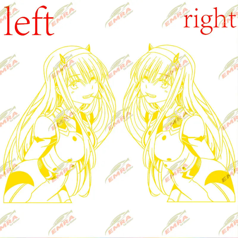 Anime Girl Car Decal | Itasha Vinyl Graphic
