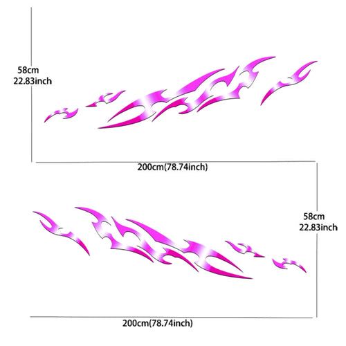 Universal Drift Car Livery Flame Streaks