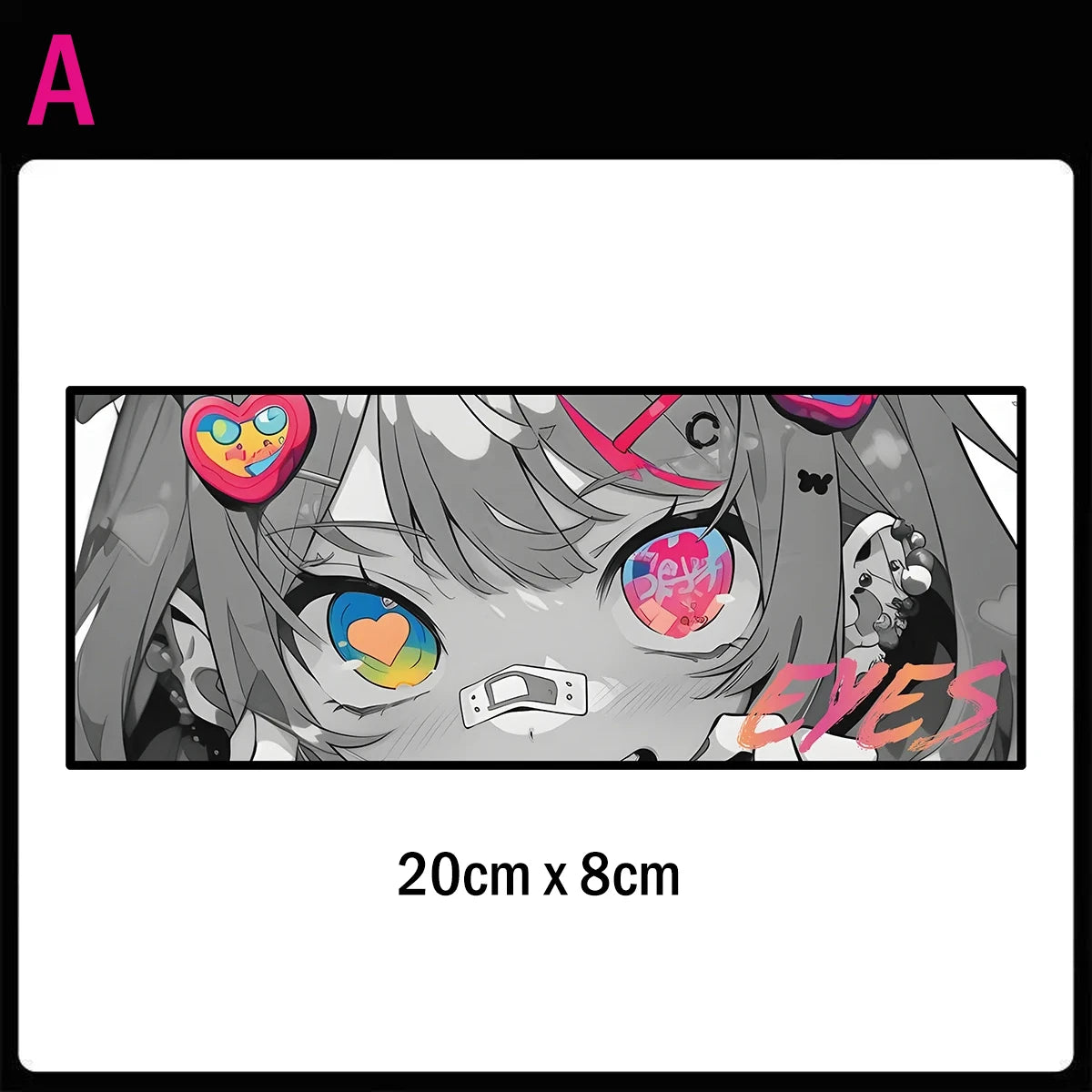 Cyberpunk anime girl JDM sticker reflective waifu car motorcycle decal - vehicle decal product photo 8