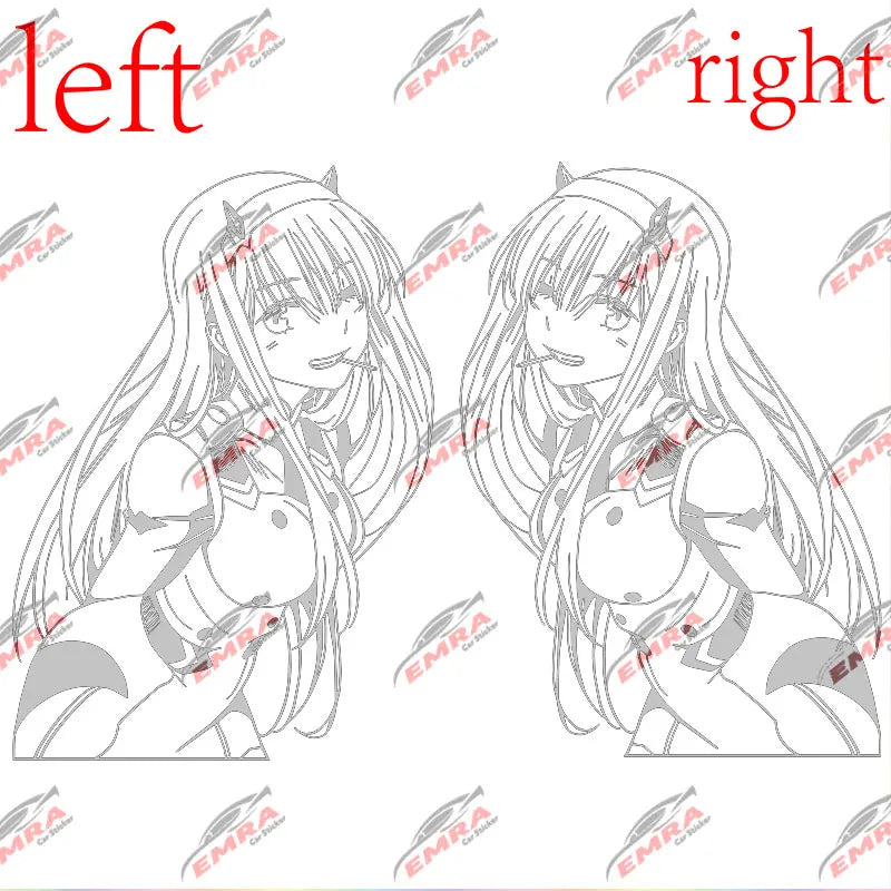 Anime Girl Car Decal | Itasha Vinyl Graphic