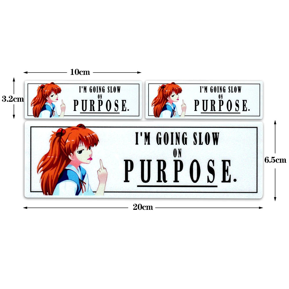 Waifu JDM banner stickers featuring anime-inspired Japanese street culture artwork