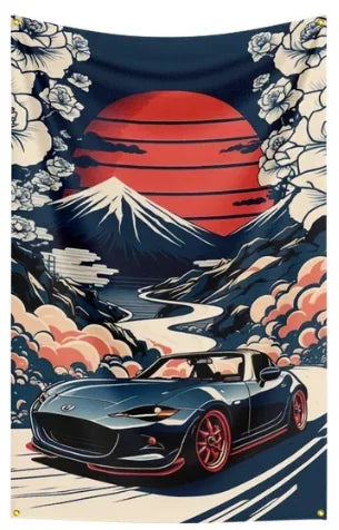 90x150CM 3X5Ft JDM CAR Flag Polyester Printed Racing Banner Garage or Outdoor For Decoration JDM garage flag banner image 13