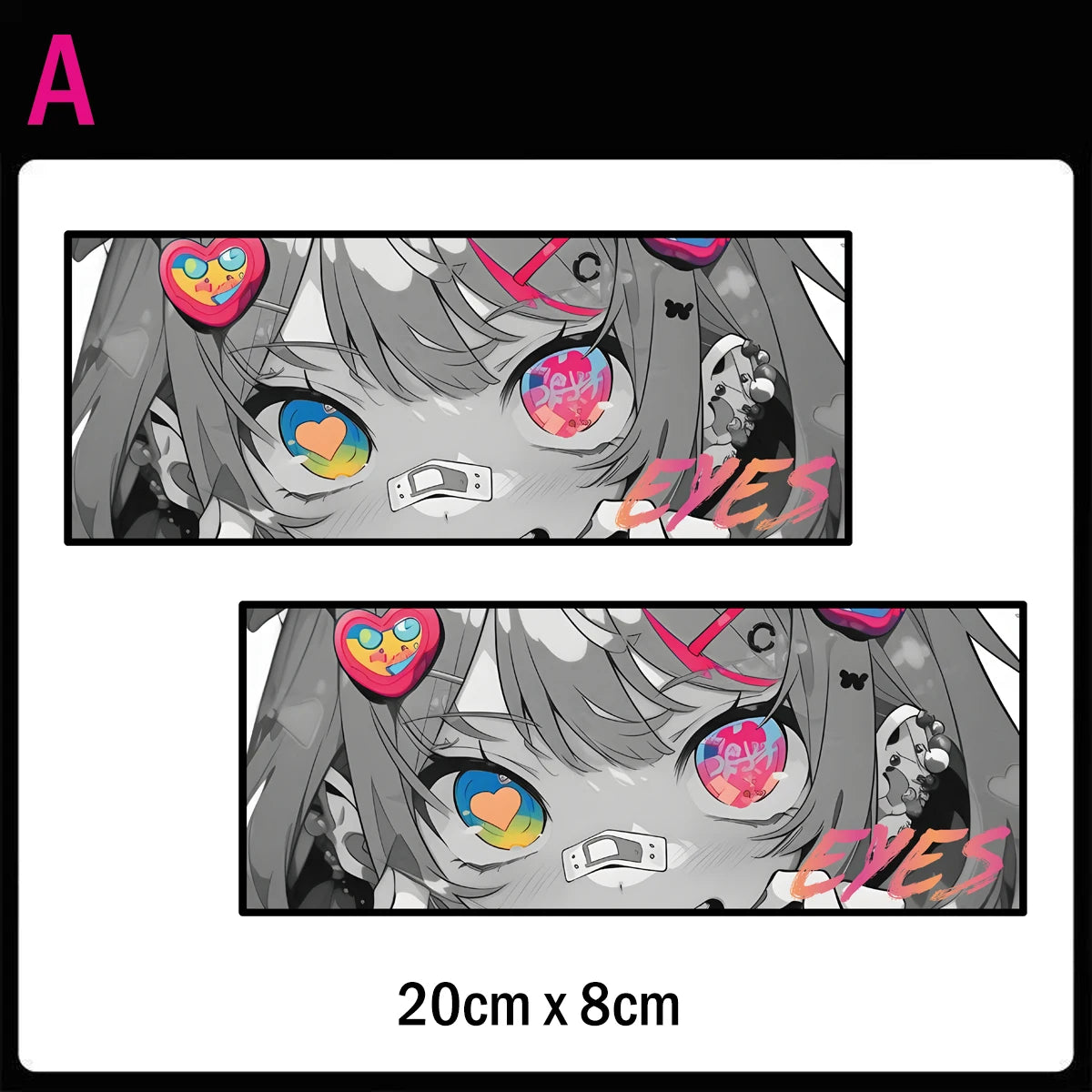 Cyberpunk anime girl JDM sticker reflective waifu car motorcycle decal - laptop sticker preview 12