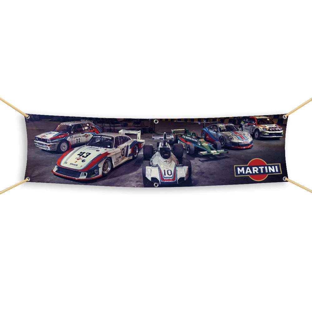 45×180cm 60x240cm M-MARTINIs Banner Company Logo Flag Polyester Printed Decoration Banner Tapestry JDM garage flag banner image 13