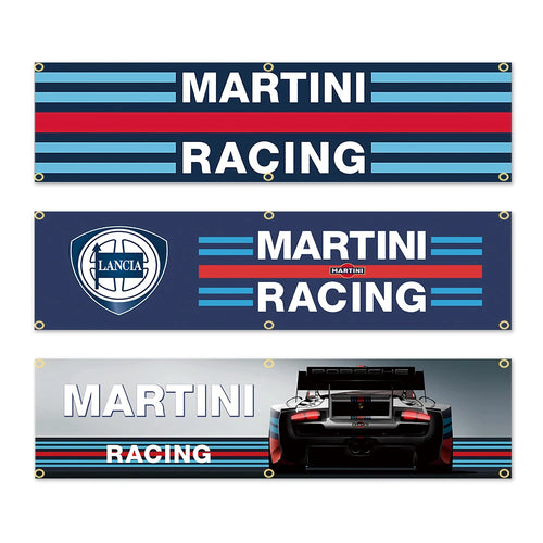 45×180cm 60x240cm M-MARTINIs Banner Company Logo Flag Polyester Printed Decoration Banner Tapestry JDM garage flag banner image 1