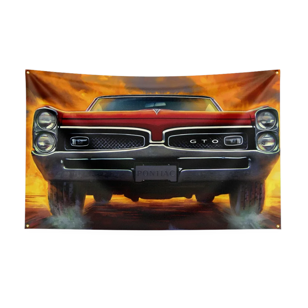 90*150CM Retro American Muscle Racing Car Flag Polyester Printed Decoration Banner Tapestry JDM garage flag banner image 15