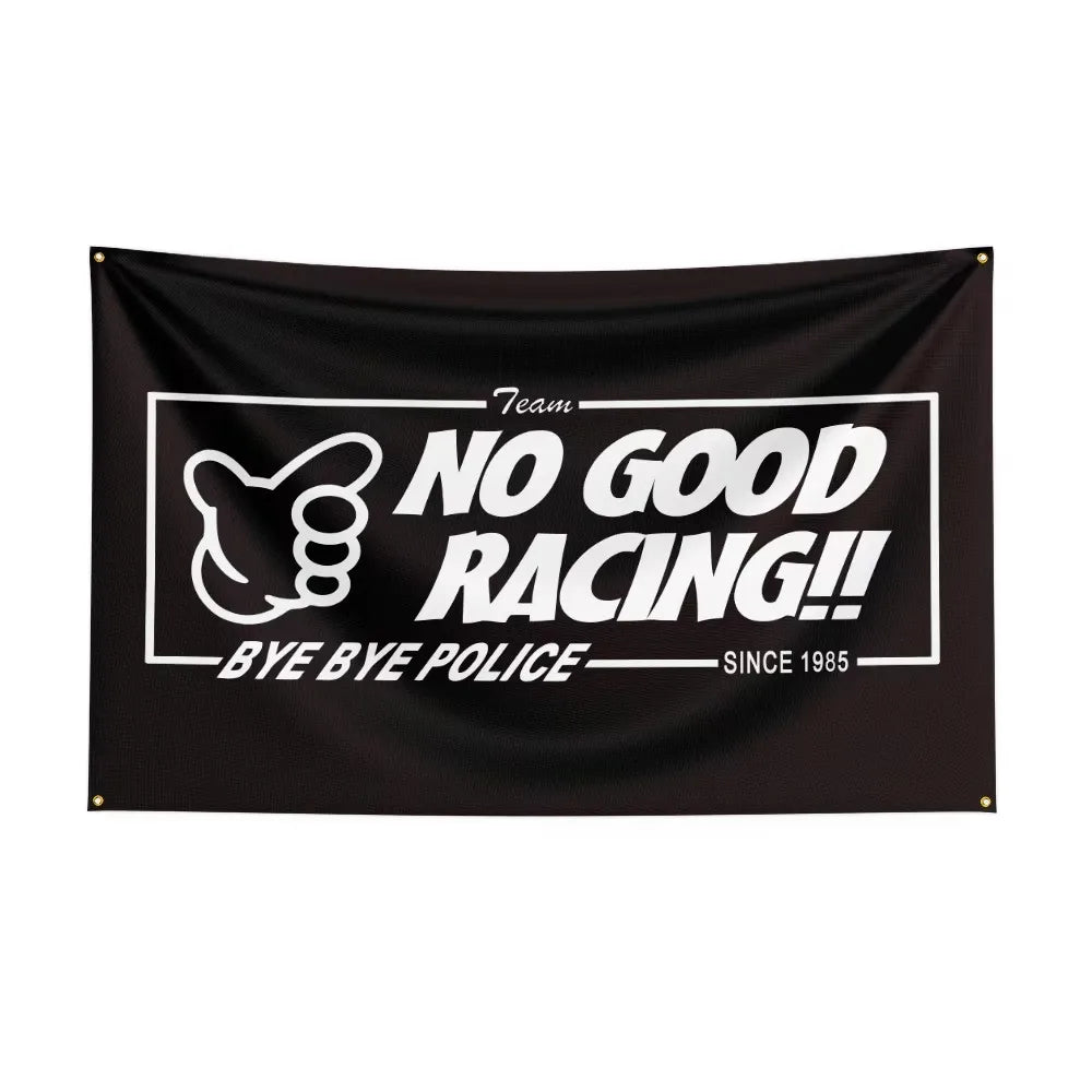 No Good Racings Racing Car Flag For Decor JDM garage flag banner image 10
