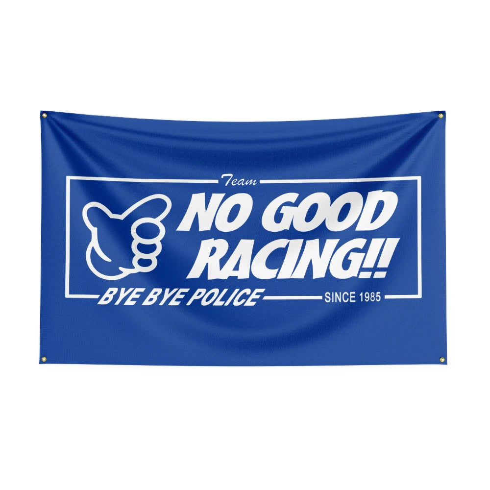 No Good Racings Racing Car Flag For Decor JDM garage flag banner image 9