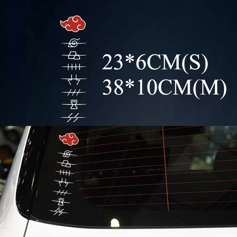Akatsuki windshield sticker designed for JDM, drift, and tuner enthusiasts