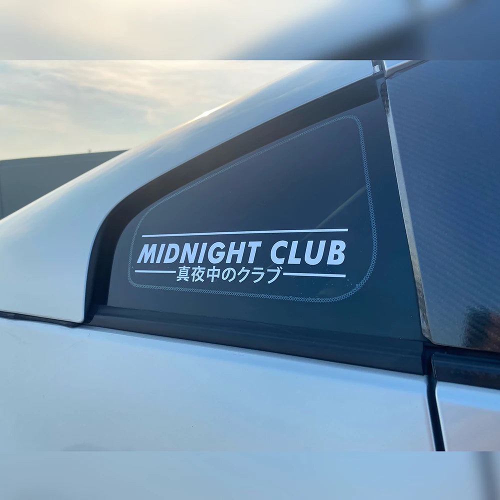 Midnight Club JDM vinyl decal Japanese street racing drift car sticker - close up product image 2