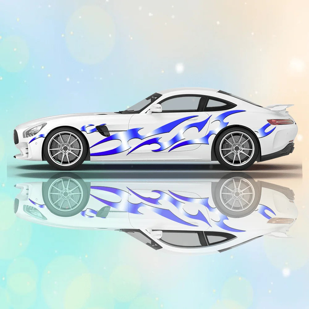 Universal Drift Car Livery Flame Streaks