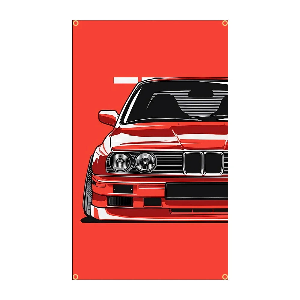 90x150cm 3X5FT Cool JDM Car Flag Polyester Printed Racing Car Banner For Decor JDM garage flag banner image 13