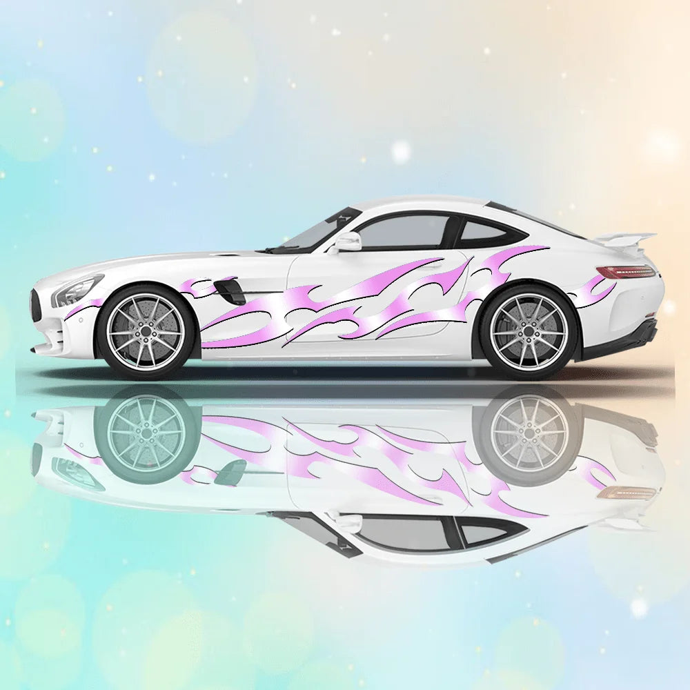 Universal Drift Car Livery Flame Streaks