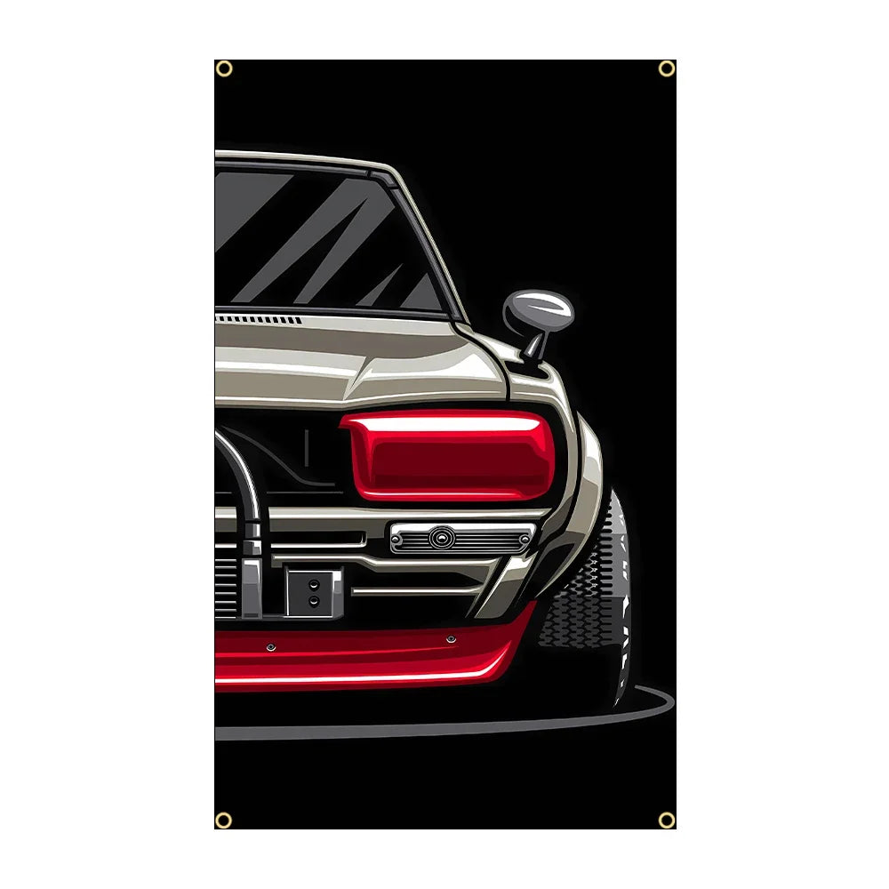 90x150cm 3X5FT Cool JDM Car Flag Polyester Printed Racing Car Banner For Decor JDM garage flag banner image 16