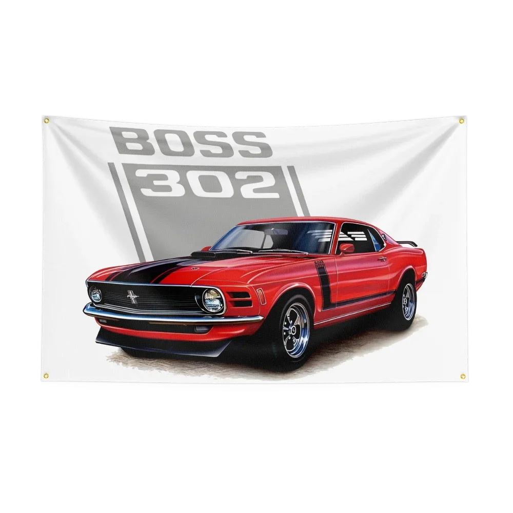 90*150CM Retro American Muscle Racing Car Flag Polyester Printed Decoration Banner Tapestry JDM garage flag banner image 12