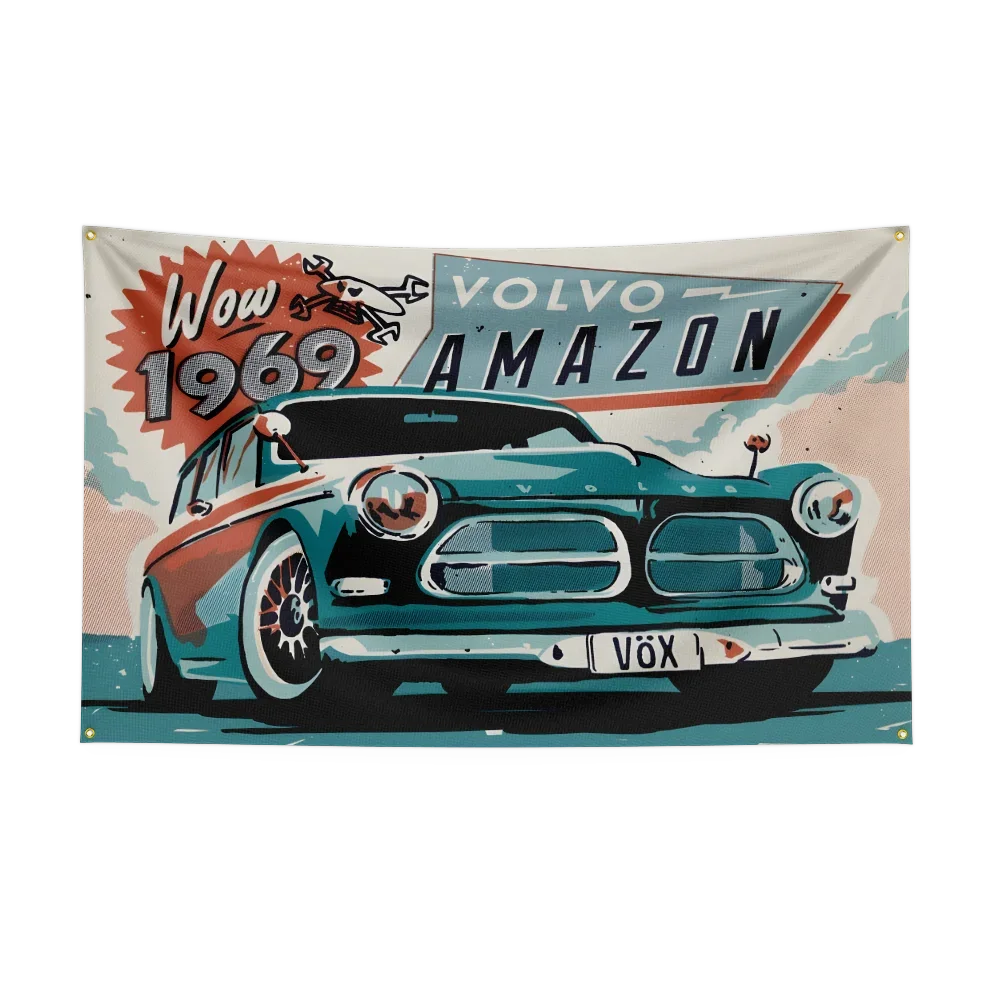 90*150CM Retro American Muscle Racing Car Flag Polyester Printed Decoration Banner Tapestry JDM garage flag banner image 22