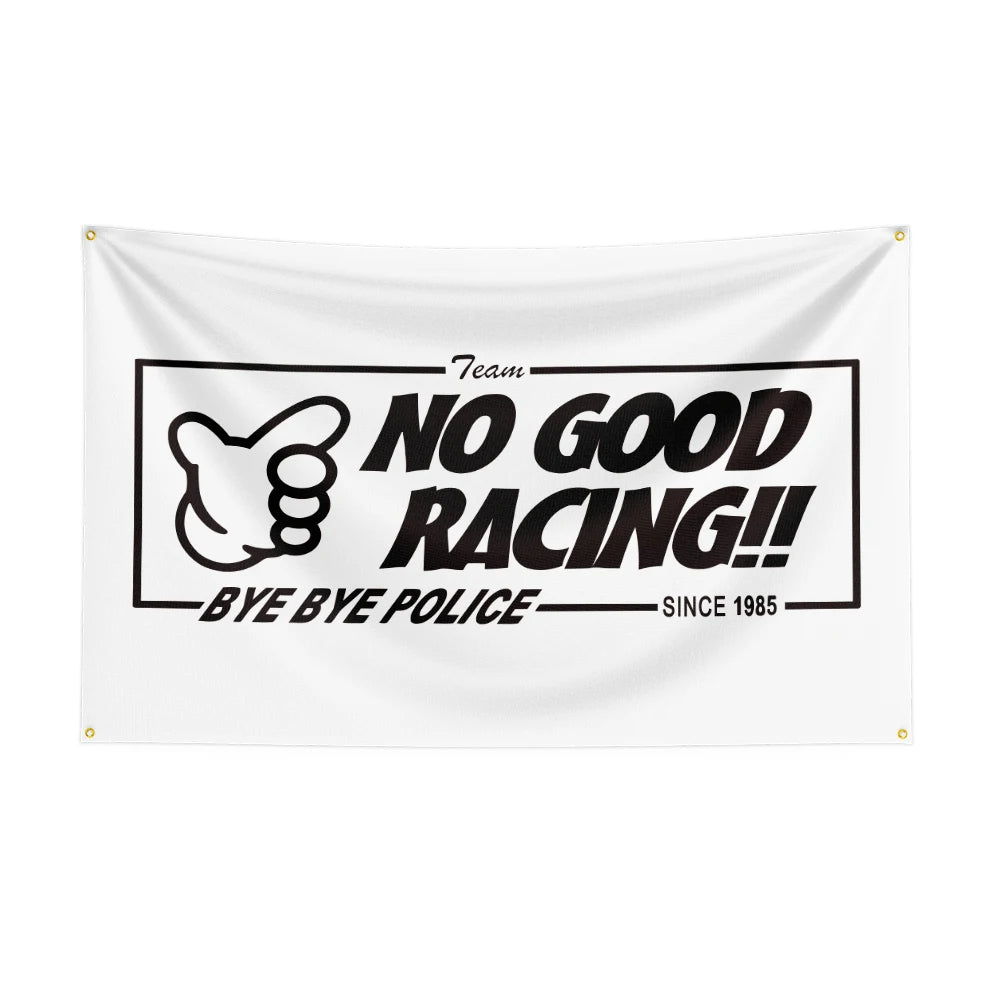 No Good Racings Racing Car Flag For Decor JDM garage flag banner image 14