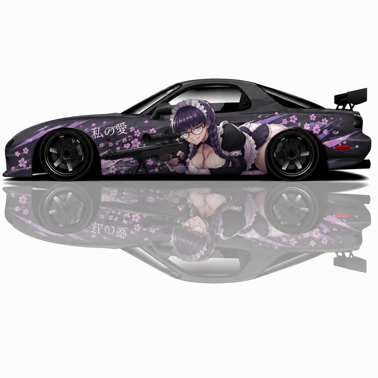 Roberta inspired Itasha livery
Anime car wrap for drift cars
JDM anime vehicle graphics
Custom Itasha wrap artwork
Anime drift car decals
Japanese Itasha racing livery
Tuner car anime graphics
Premium anime vehicle wrap design
Drift car anime decal artwork
JDM Itasha car wrap graphics