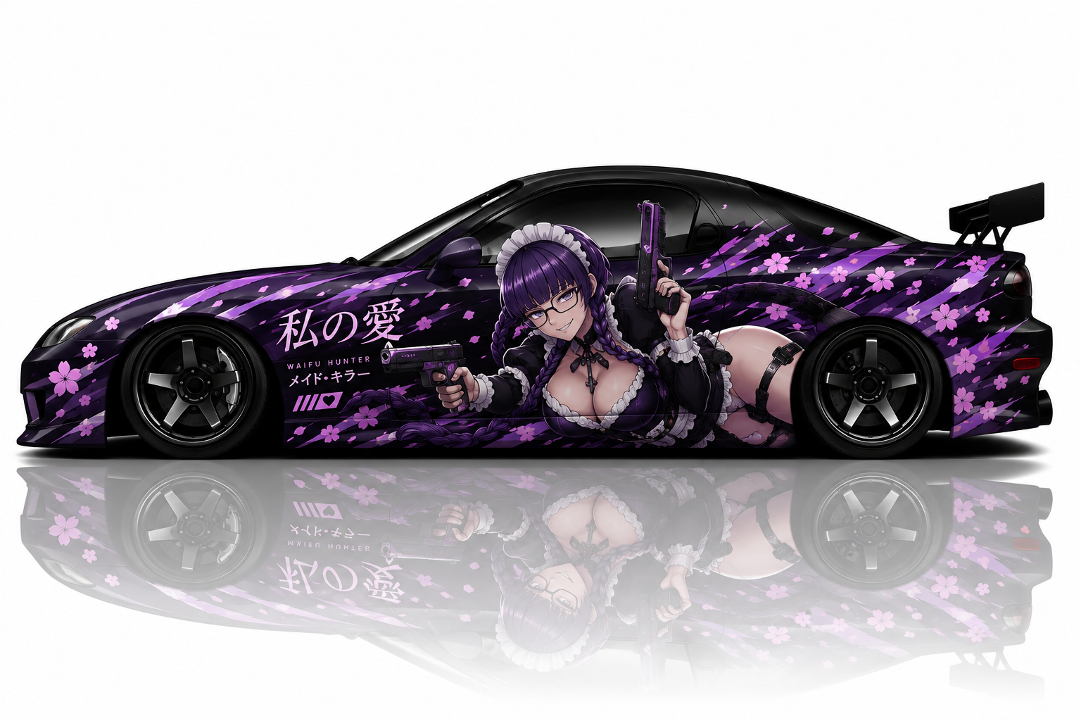 Roberta inspired Itasha livery
Anime car wrap for drift cars
JDM anime vehicle graphics
Custom Itasha wrap artwork
Anime drift car decals
Japanese Itasha racing livery
Tuner car anime graphics
Premium anime vehicle wrap design
Drift car anime decal artwork
JDM Itasha car wrap graphics