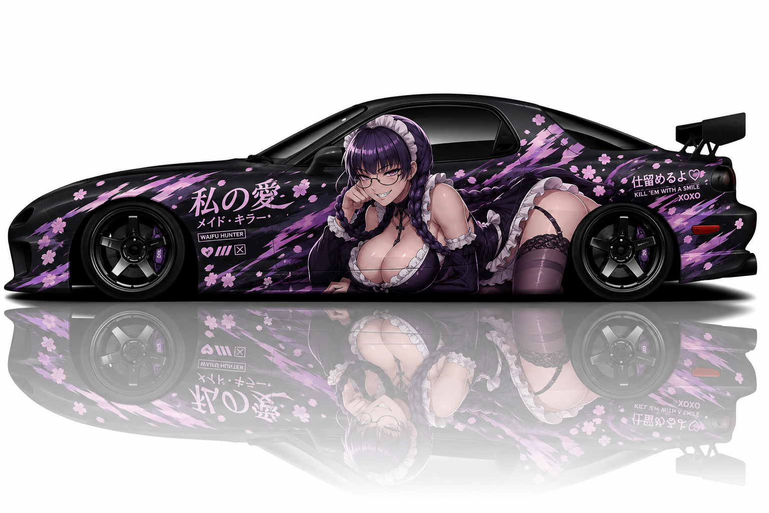Roberta inspired Itasha livery
Anime car wrap for drift cars
JDM anime vehicle graphics
Custom Itasha wrap artwork
Anime drift car decals
Japanese Itasha racing livery
Tuner car anime graphics
Premium anime vehicle wrap design
Drift car anime decal artwork
JDM Itasha car wrap graphics