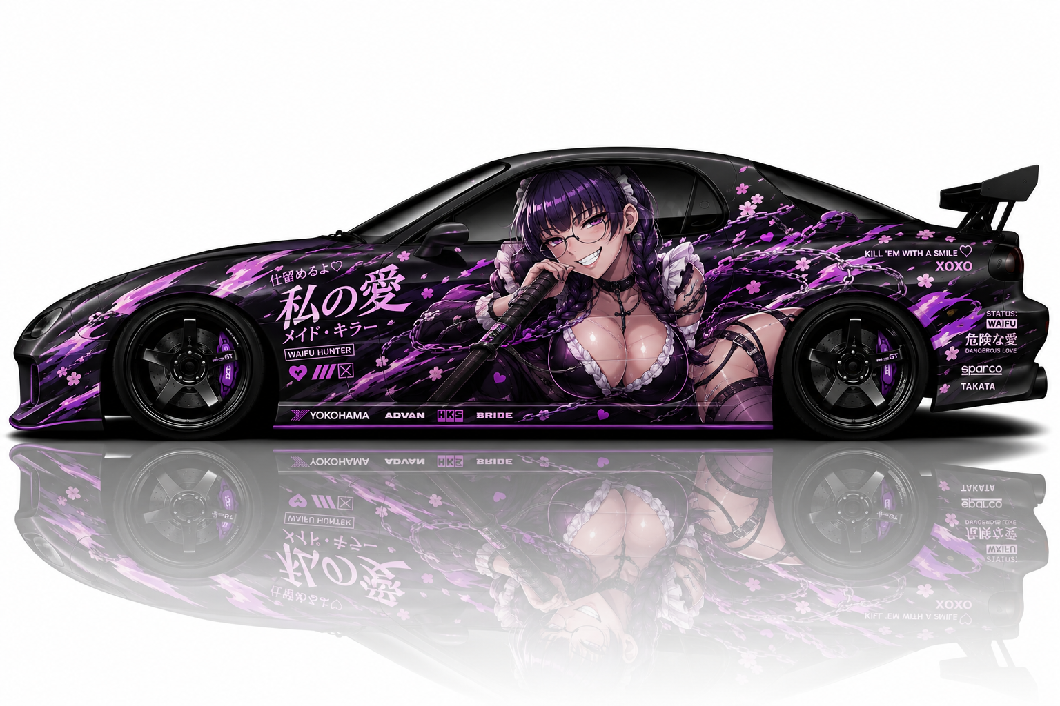 Roberta inspired Itasha livery
Anime car wrap for drift cars
JDM anime vehicle graphics
Custom Itasha wrap artwork
Anime drift car decals
Japanese Itasha racing livery
Tuner car anime graphics
Premium anime vehicle wrap design
Drift car anime decal artwork
JDM Itasha car wrap graphics